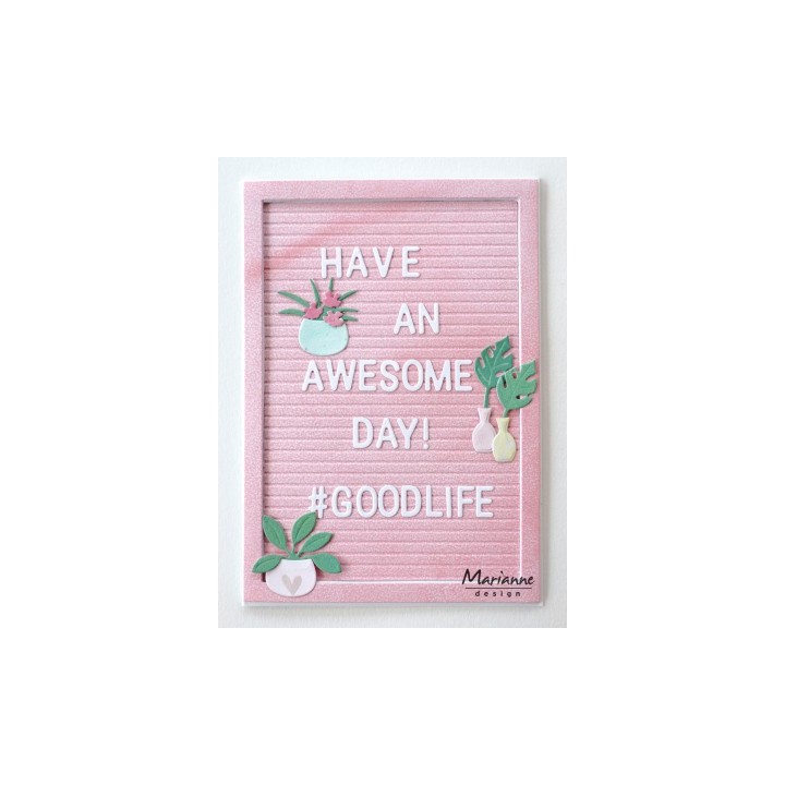 (DF3454)Marianne Design Folder Karin Joan's Letter Board