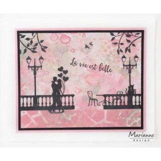 (CS1027)Clear stamp Silhouette Paris