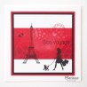 (CS1027)Clear stamp Silhouette Paris