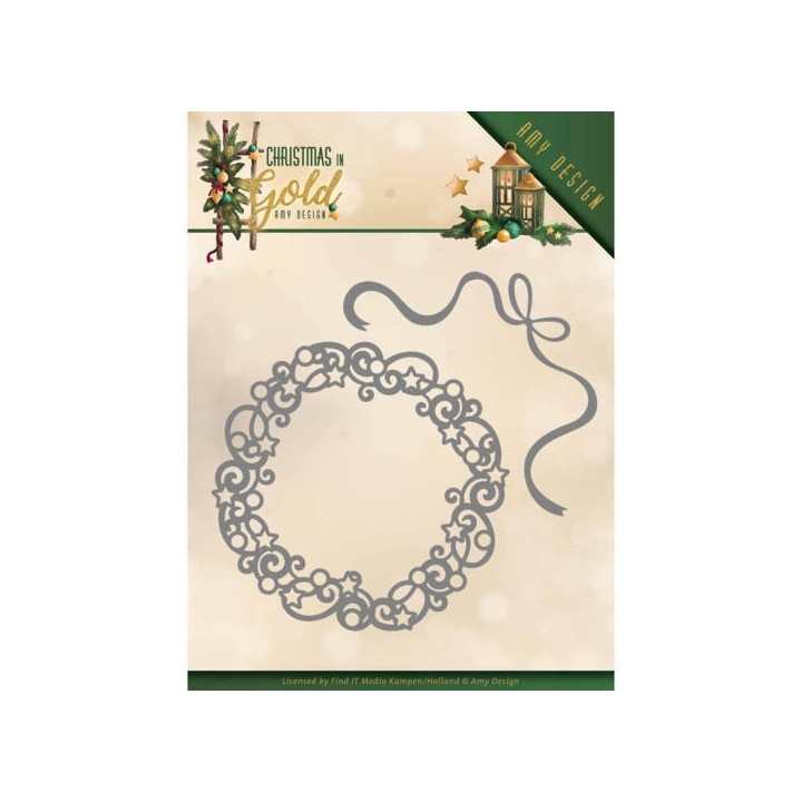 (ADD10181)Dies - Amy Design - Christmas in Gold - Christmas Wreath