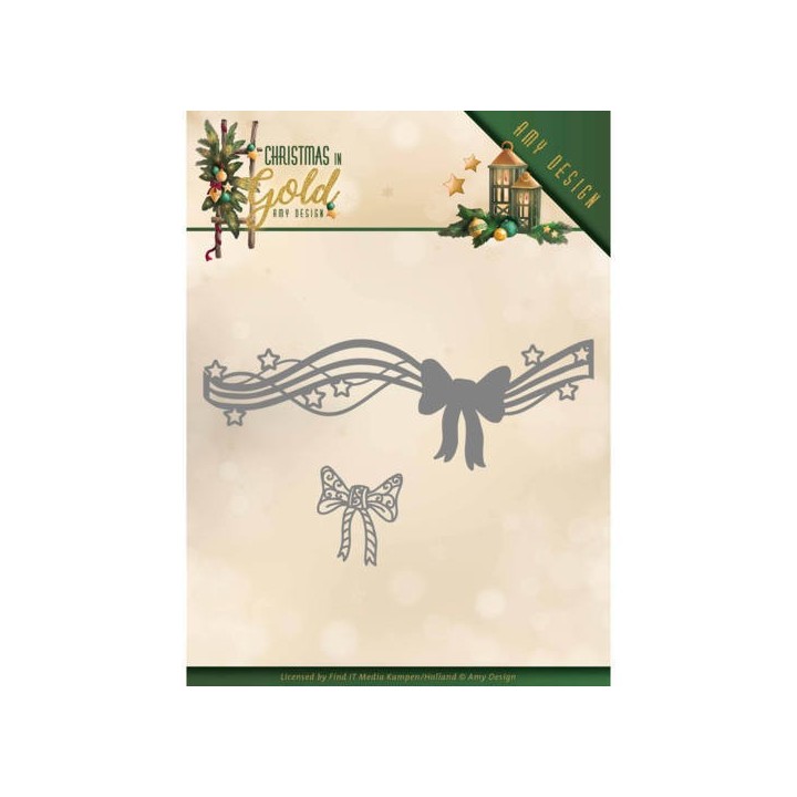 (ADD10186)Dies - Amy Design - Christmas in Gold - Christmas Bow
