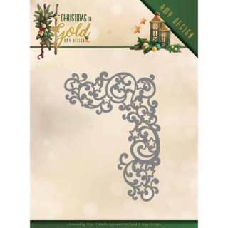(ADD10185)Dies - Amy Design - Christmas in Gold - Golden Corner