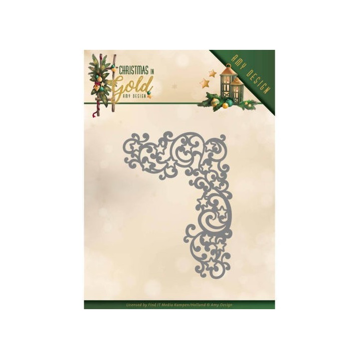 (ADD10185)Dies - Amy Design - Christmas in Gold - Golden Corner