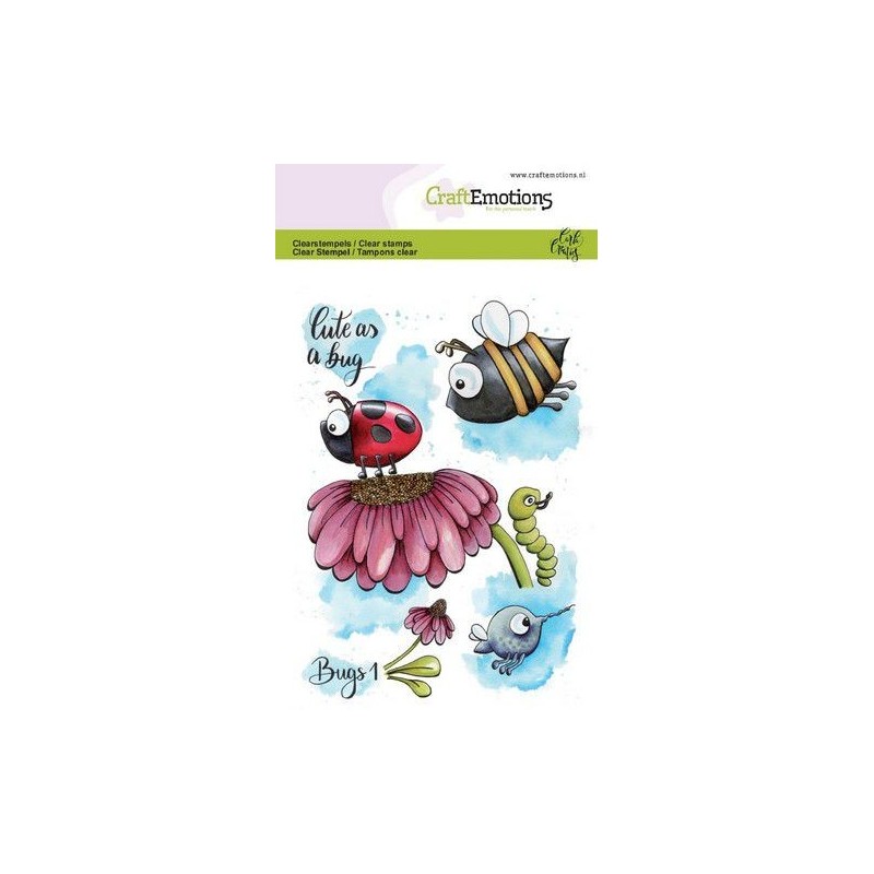 (1631)CraftEmotions clearstamps A6 - Bugs 1 Carla Creaties