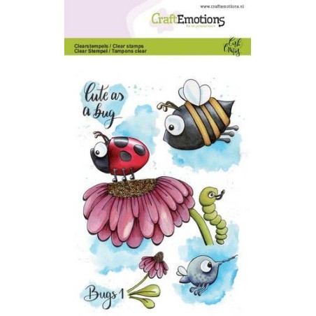 (1631)CraftEmotions clearstamps A6 - Bugs 1 Carla Creaties
