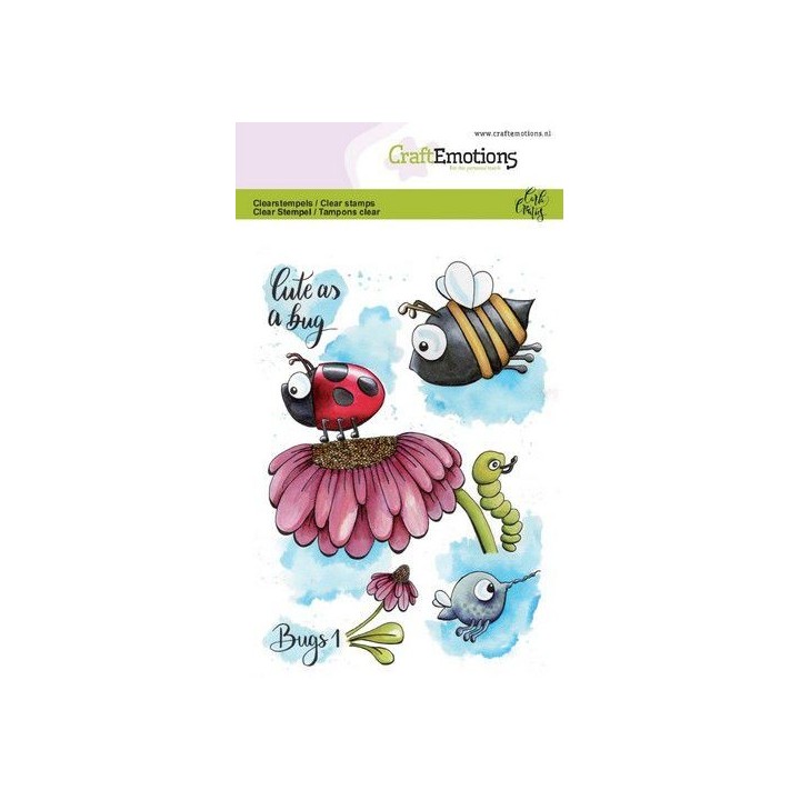 (1631)CraftEmotions clearstamps A6 - Bugs 1 Carla Creaties
