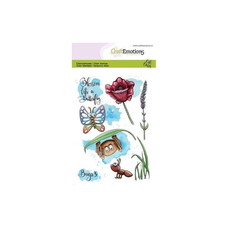 (1633)CraftEmotions clearstamps A6 - Bugs 3 Carla Creaties