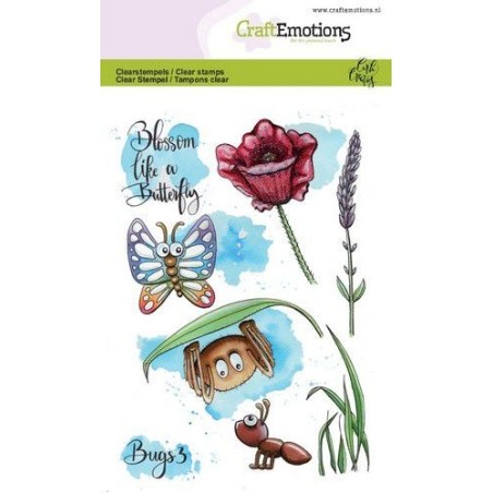 (1633)CraftEmotions clearstamps A6 - Bugs 3 Carla Creaties