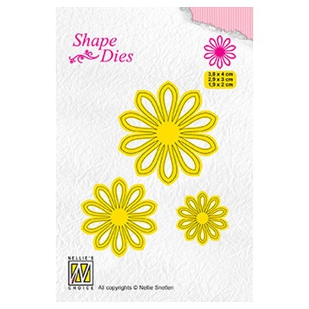 (SD162)Nellie's Shape Dies 3x Flower-5