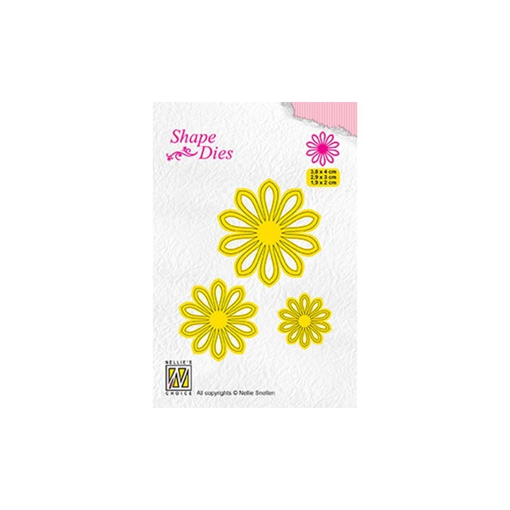 (SD162)Nellie's Shape Dies 3x Flower-5