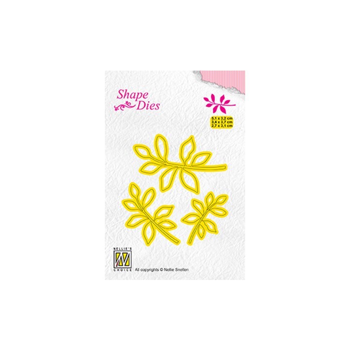 (SD164)Nellie's Shape Dies 3x leaf-4