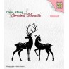 (CSIL006)Nellie's Choice Clear stamps Christmas Silhouette Deer