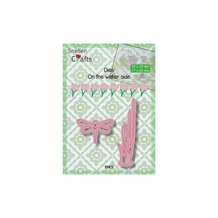 (SNCD003)Snellen Crafts dies dragonfly and bulrushes