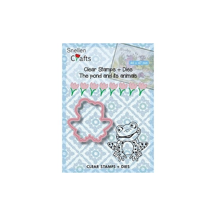 (SNCCS001)Snellen Crafts dies + stamp Frog