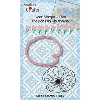 (SNCCS002)Snellen Crafts dies + stamp Lily Leave