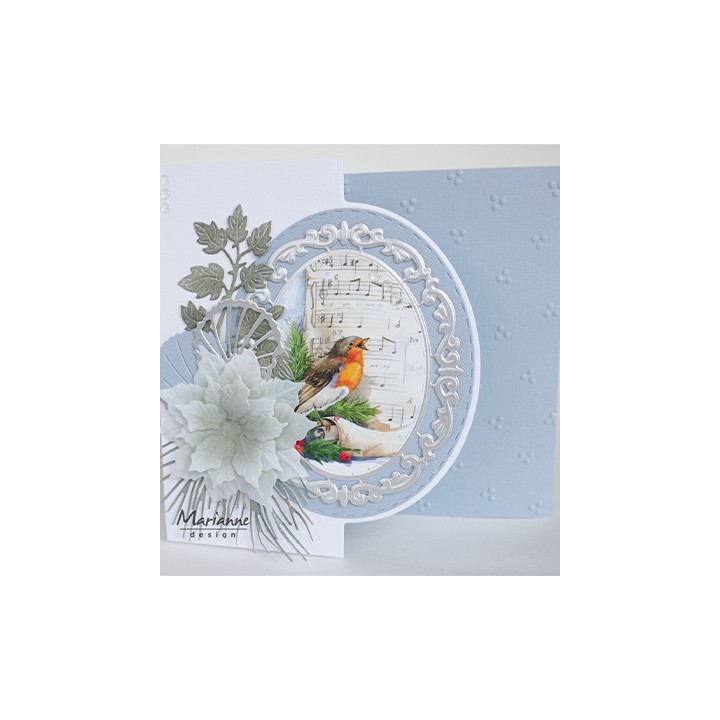 (VK9578)3D Christmas Robins