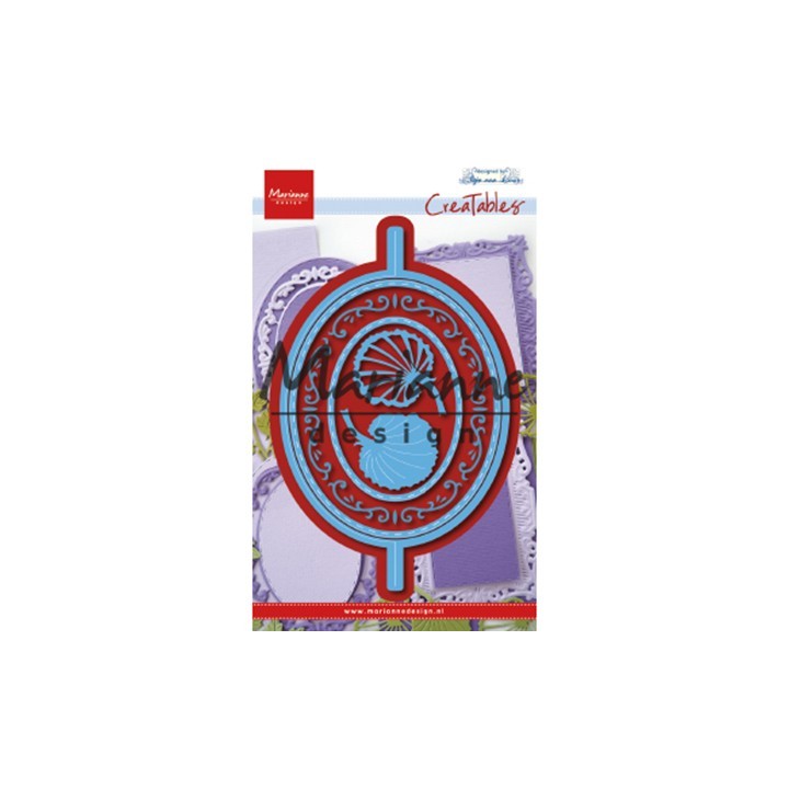 (LR0607)Creatables Anja's Vertical Folding Die - Oval