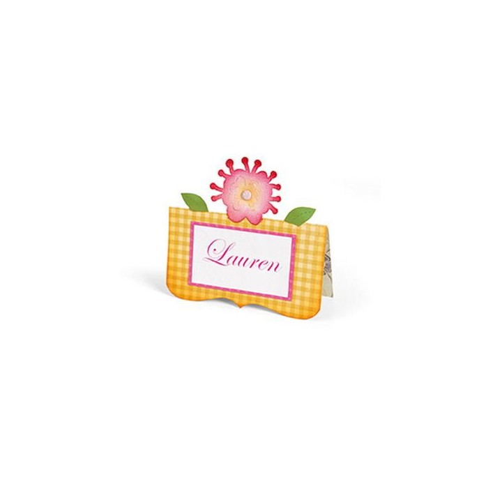 (658007)Bigz Die - Place Card w/Flower