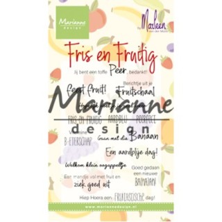 (CS1030)Clear stamp Marleen's Fris & Fruitig