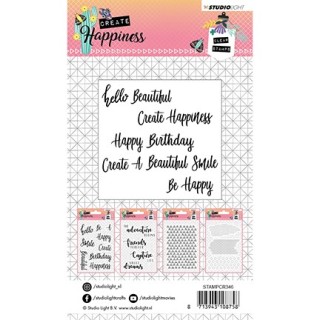 (STAMPCR346)Studio light Stamp Create Happiness nr.346