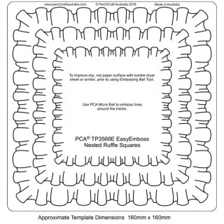 (TP3566E)PCA® - EasyEmboss Nested Ruffle Squares