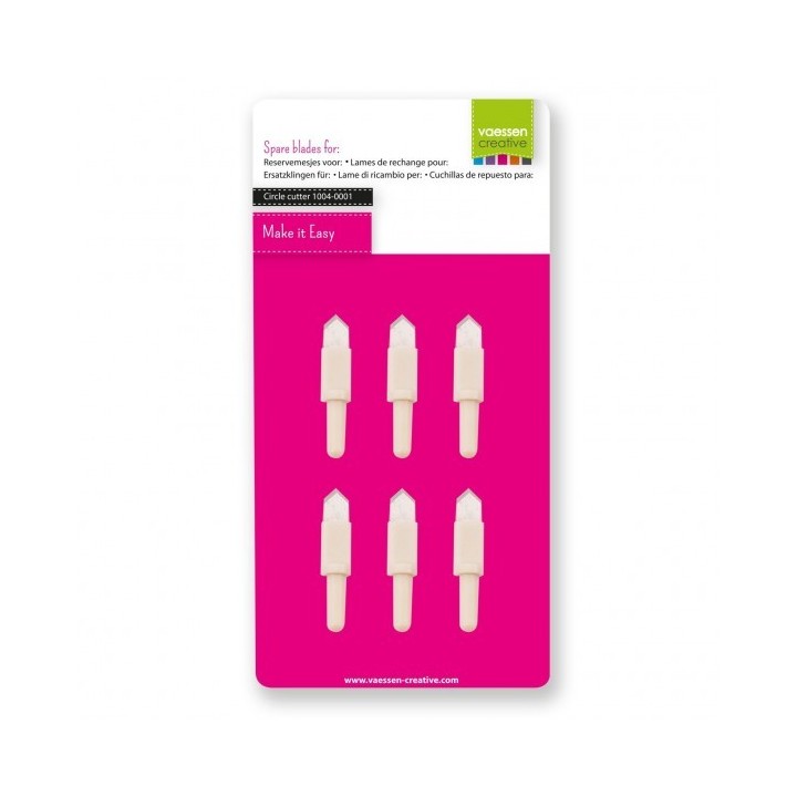 (1004-0002)Vaessen Creative • Spare blades for circle cutter 6pcs
