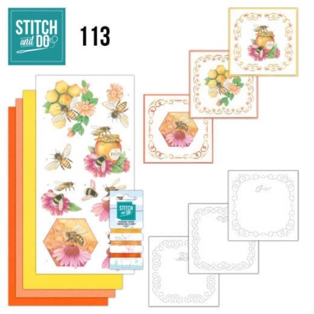 (STDO113)Stitch and Do 113 Honey Bees
