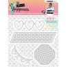 (STENCILCR158)Studio Light Cutting and Embossing Die Create Happiness nr.158