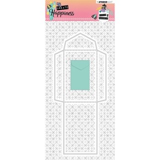 (STENCILCR161)Studio Light Cutting and Embossing Die Create Happiness nr.161