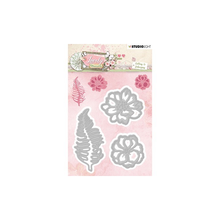 (STENCILLM210)Studio Light Cutting and Embossing Die Lovely Moments nr.210