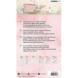 (STENCILLM213)Studio Light Cutting and Embossing Die Lovely Moments nr.213