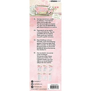 (STENCILLM215)Studio Light Cutting and Embossing Die Lovely Moments nr.215