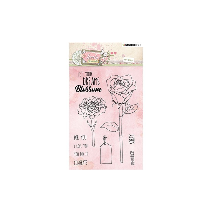 (STAMPLM388)Studio light Stamp Lovely Moments nr.388