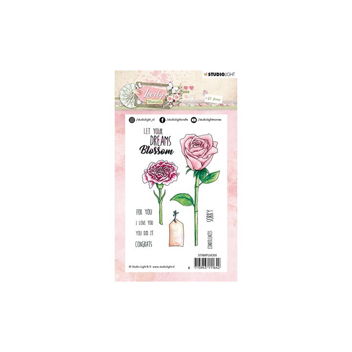 (STAMPLM388)Studio light Stamp Lovely Moments nr.388