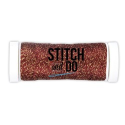 (SDCDS09)Stitch and Do Sparkles Embroidery Thread Christmas Red