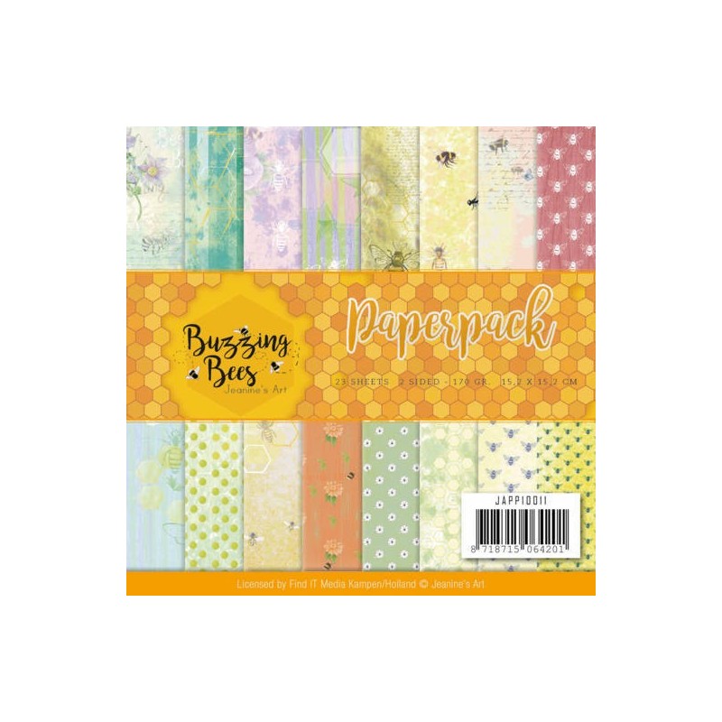 (JAPP10011)Paperpack - Jeanines Art - Buzzing Bees