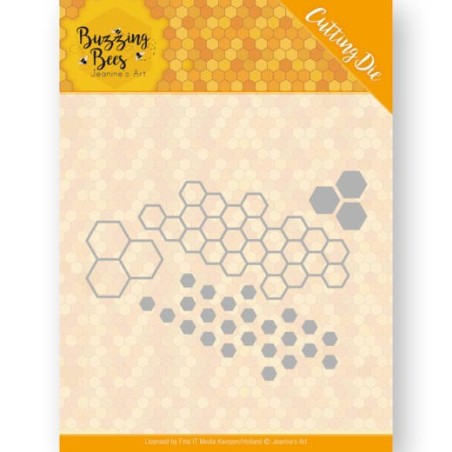 (JAD10074)Dies - Jeanines Art - Buzzing Bees - Hexagon Set