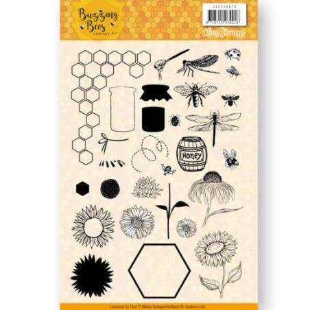 (JACS10028)Clear Stamps - Jeanines Art - Buzzing Bees
