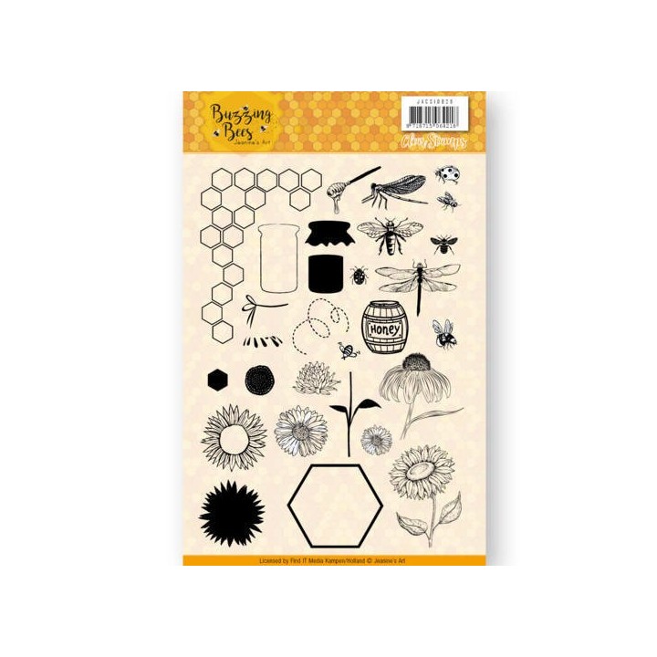 (JACS10028)Clear Stamps - Jeanines Art - Buzzing Bees