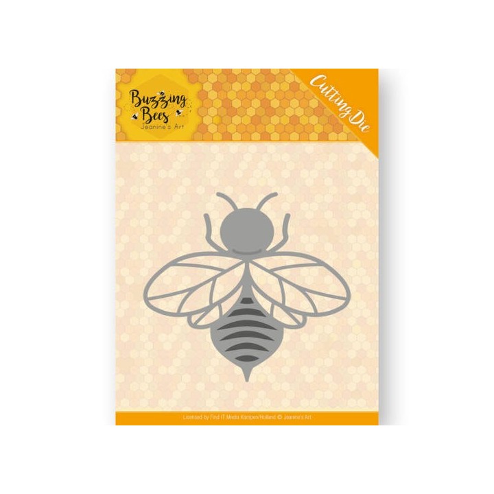 (JAD10072)Dies - Jeanines Art - Buzzing Bees - Hobbyzine Die - Buzzing Bee