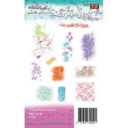 (PD7880)Polkadoodles Textures Galore Clear Stamps