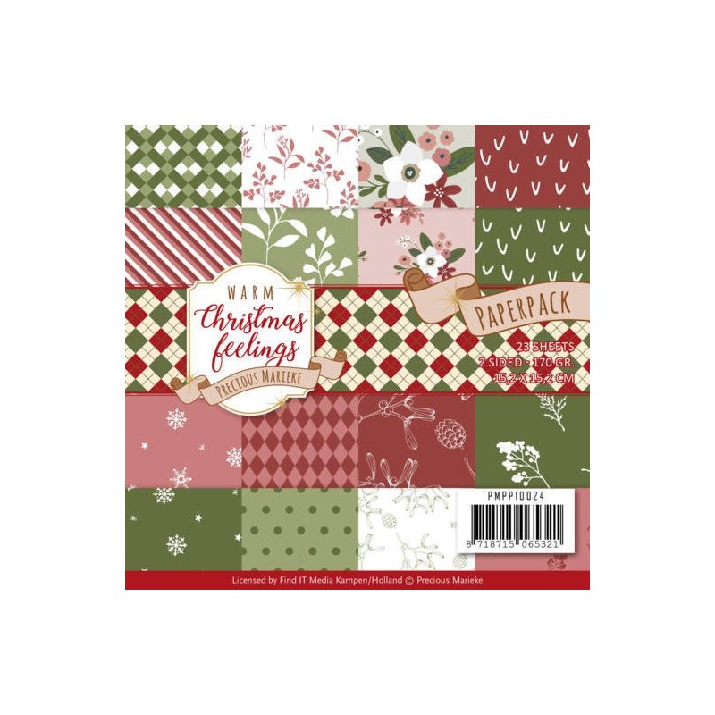 (PMPP10024)Paperpack - Precious Marieke - Warm Christmas Feelings
