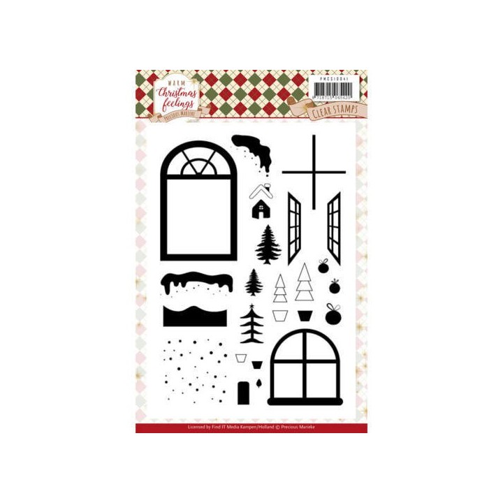(PMCS10041)Clear Stamps - Precious Marieke - Warm Christmas Feelings