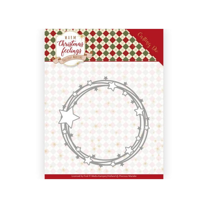 (PM10161)Dies - Precious Marieke - Warm Christmas Feelings - Star Circle