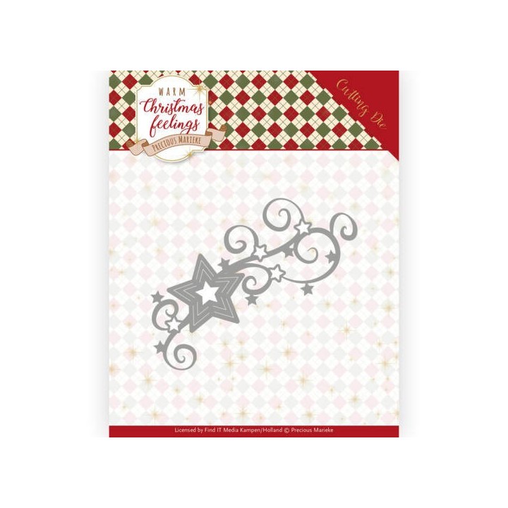 (PM10162)Dies - Precious Marieke - Warm Christmas Feelings - Christmas Swirls