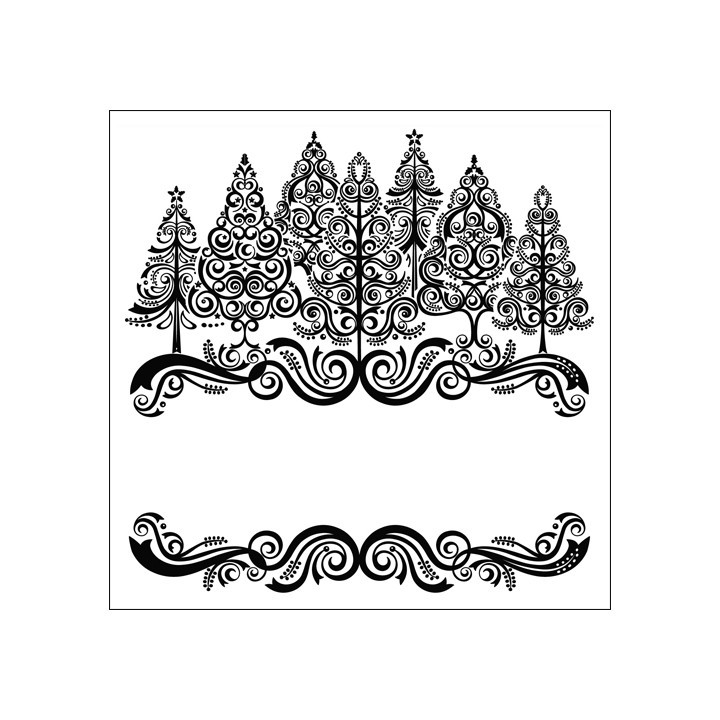 (CTFD 4029)Embossing Folders christmas tree