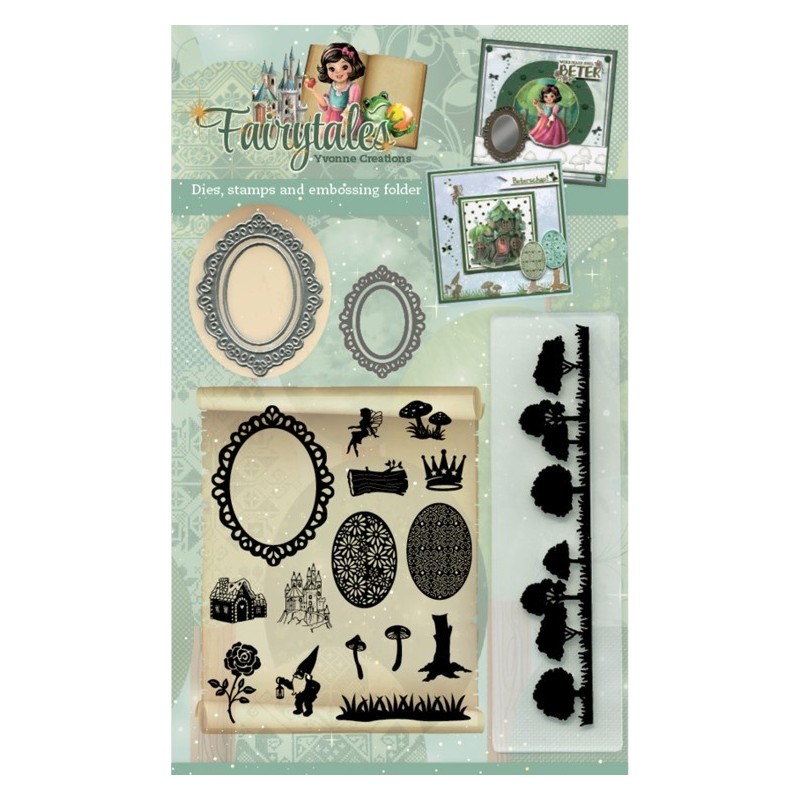 (FAIRYTALES001)Goody (Clear Stamps - Dies - Embossing Folder) - Yvonne Creations - Fairytales