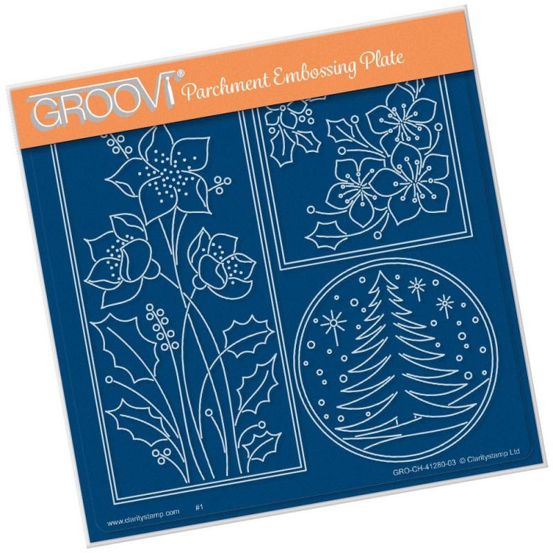 (GRO-CH-41280-03)Groovi Plate A5 TINA'S ROUND TREE WINDOW