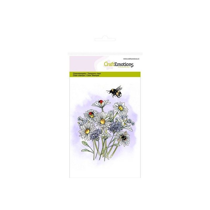 (1301)CraftEmotions clearstamps A6 - wild flowers 1