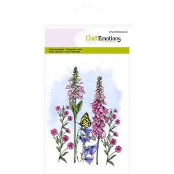 (1303)CraftEmotions clearstamps A6 - wild flowers 3